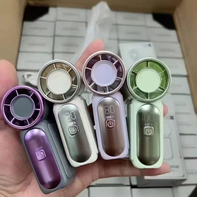 مروحة يدوية صغيرة X688 توربو عالية السرعة قابلة للشحن عبر USB محمولة للخارج - Image 1