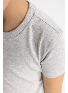 DeFacto Girl Slim Fit Knitted Short Sleeve Body  - Image 4