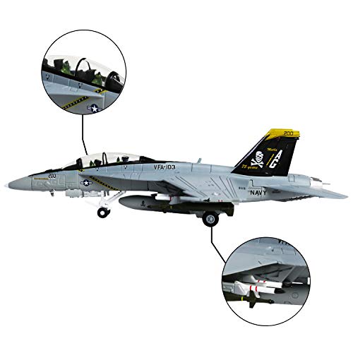HANGHANG 1/100 Scale F/A-18 Hornet Strike Fighter Plane Metal Fighter Military Model Diecast Plane Model for Collection or Gift - Image 4