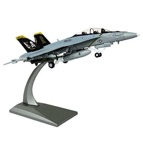 HANGHANG 1/100 Scale F/A-18 Hornet Strike Fighter Plane Metal Fighter Military Model Diecast Plane Model for Collection or Gift - Image 1