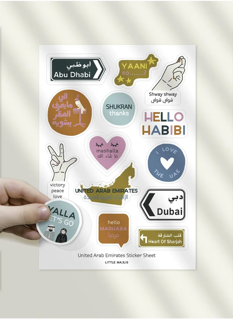 ليتل مجلس Sticker set, local sayings