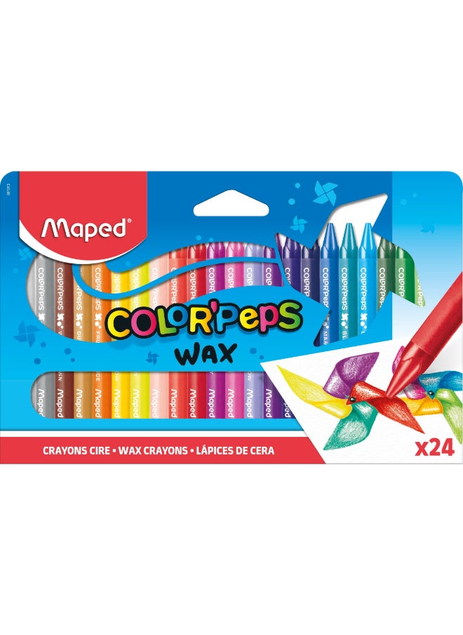 Maped Wax Crayons Color Peps X24  - Image 2