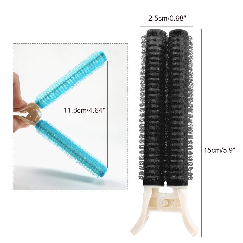 woobles Hair Root Clips Double Self-adhesive Voluminous Curling Rollers - Hair Root Clip Natural Hair DIY Styling Tools for Shaping Women Girls Bangs Hair Tail and Root of the Fluffy Curl Sense Multicolor - Image 5