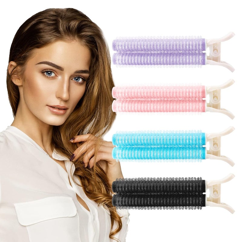 woobles Hair Root Clips Double Self-adhesive Voluminous Curling Rollers - Hair Root Clip Natural Hair DIY Styling Tools for Shaping Women Girls Bangs Hair Tail and Root of the Fluffy Curl Sense Multicolor - Image 1