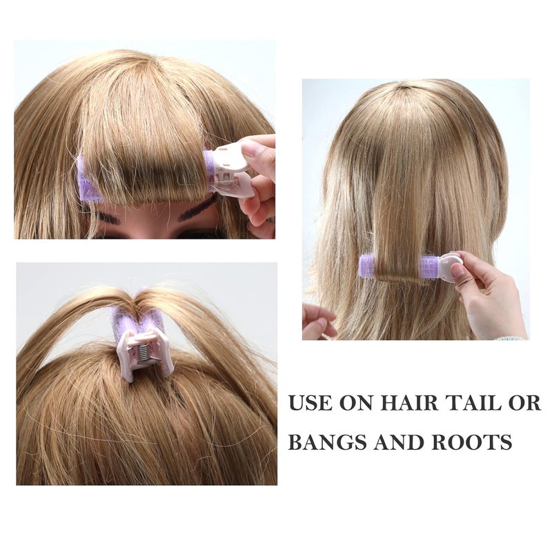 woobles Hair Root Clips Double Self-adhesive Voluminous Curling Rollers - Hair Root Clip Natural Hair DIY Styling Tools for Shaping Women Girls Bangs Hair Tail and Root of the Fluffy Curl Sense Multicolor - Image 4