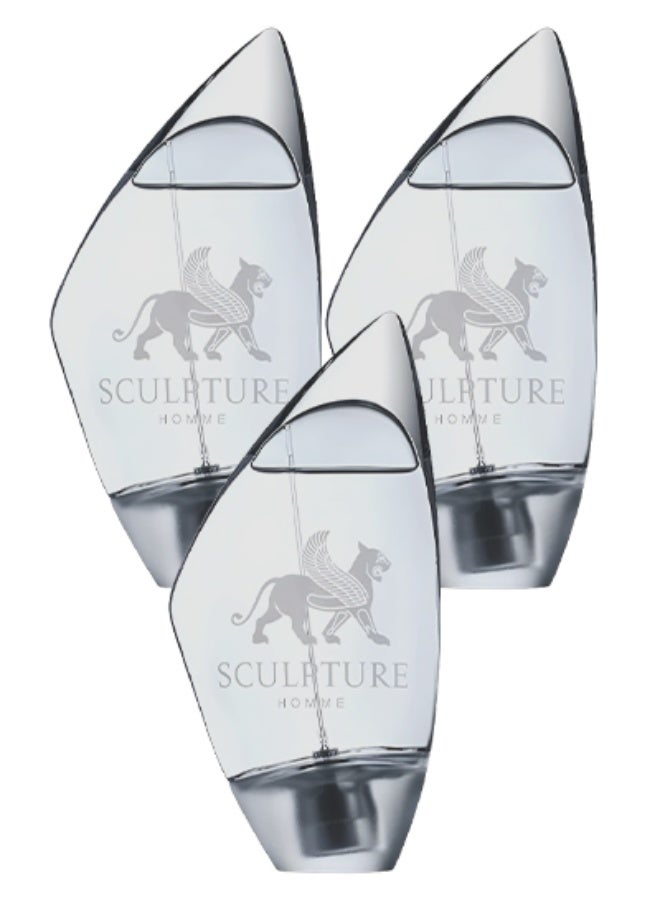 Nikos 3 Pieces Sculpture Perfume For Men 100ml EDT - Image 1