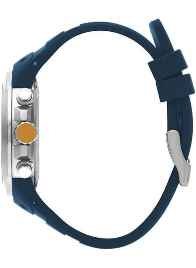 Quantum Men's Quartz Movement Watch, Analog Display and Silicone Strap - PWG1004.399, Blue