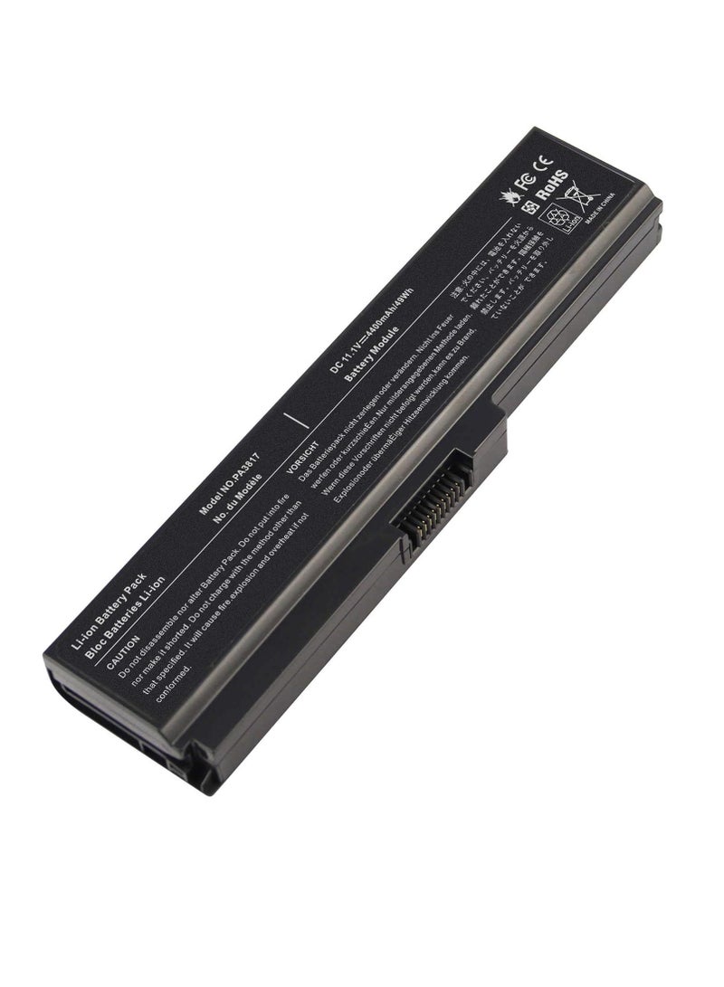 PA3817U-1BRS Laptop Battery Replacement for Toshiba Satellite C655 C675 C675D L645 L645D L655 L655D L675 L675D L745 L755 L755D P745 P755 P775 M645 A660 A655 PA3817U Series
