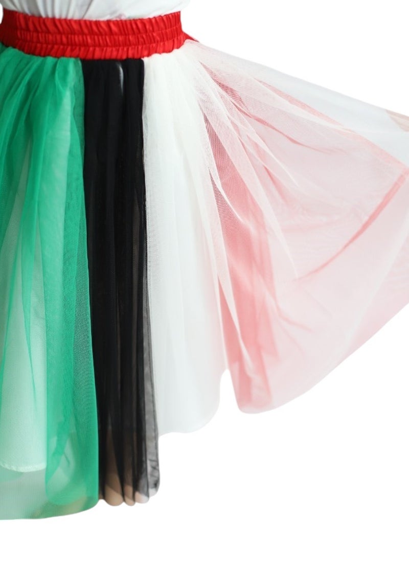D'Daniela Girls UAE Flag National Day Skirt - Image 3