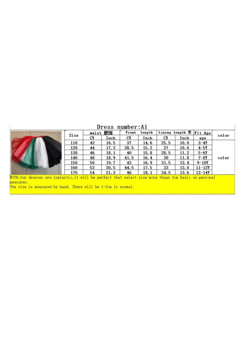 D'Daniela - Girls UAE Flag National Day Skirt - Image 1