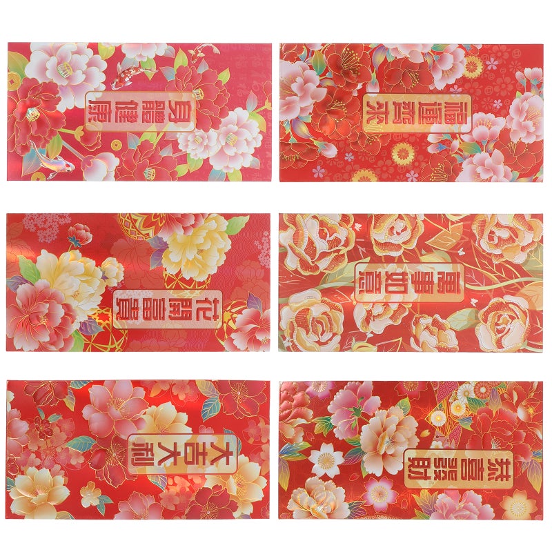 Red Packet Chinese Red Envelopes For Spring Festival Year Of Snake Traditional Money Holder 6Pcs - Image 5