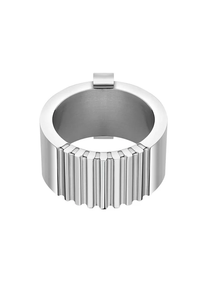 بوليس Gear Silver Ring For Men