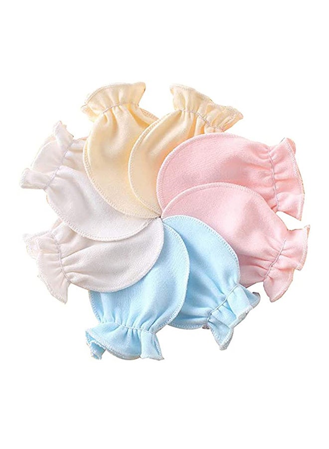 SYOSI Anti-grasping Anti-Scratching Baby Gloves, 0 - 6 Months, 4 Pairs - Image 2