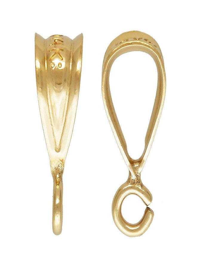 Adabele 5pcs Adabele Real 1/20 14K Gold Filled 9.5mm/0.37 Inch Small Folding Donut Pendant Bail Clasp Open Parallel Jump Ring for DIY Craft Jewelry Makings JK5-B1 - Image 1