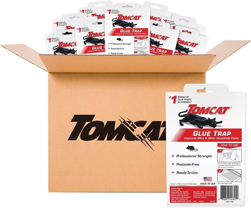 TOMCAT Glue Traps with Professional Strength Glue, Ready-to-Use, 36 ct. Value Pack - Image 1