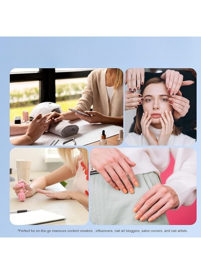 80 LED Rechargeable Selfie Video Light with Clip – 3 Light Modes & 10 Brightness Levels – Compatible with Phones, Tablets, and Laptops - Image 3