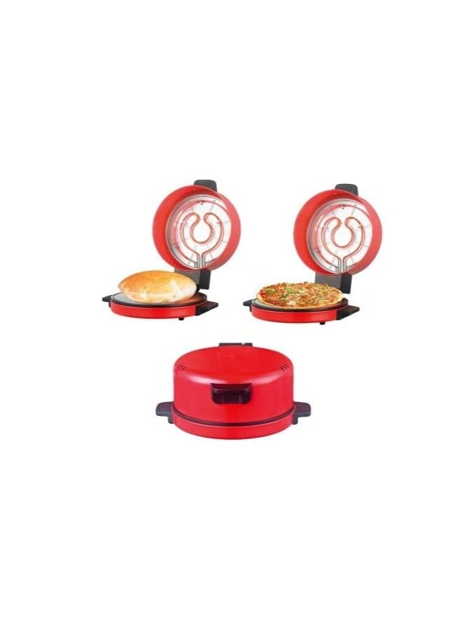 Arabic Bread And Roti Maker With 30cm Non Stick Baking Plate, Halogen Tube With Stainless Steel Heating Coil With Adjustable Double Thermostat Which Supports Bread Roti Pizza & Pancake - Image 2