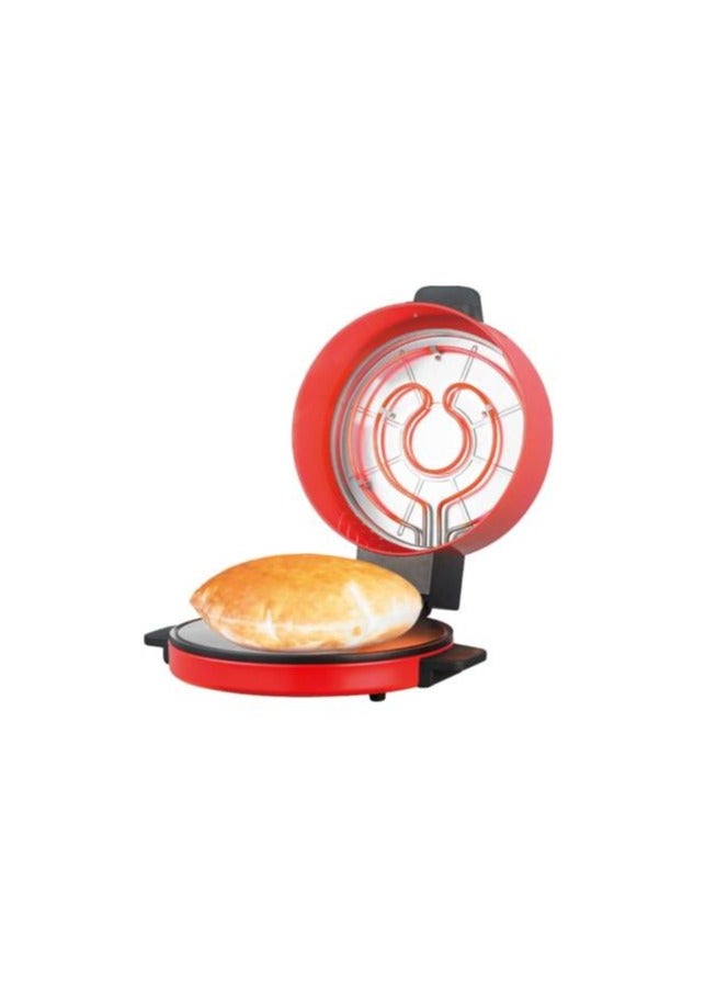 Arabic Bread And Roti Maker With 30cm Non Stick Baking Plate, Halogen Tube With Stainless Steel Heating Coil With Adjustable Double Thermostat Which Supports Bread Roti Pizza & Pancake - Image 3