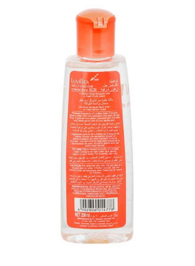 LOVillEA Oriental Floral Body And Hand Gelly Cologne Gel Clear/Yellow 200ml - Image 2