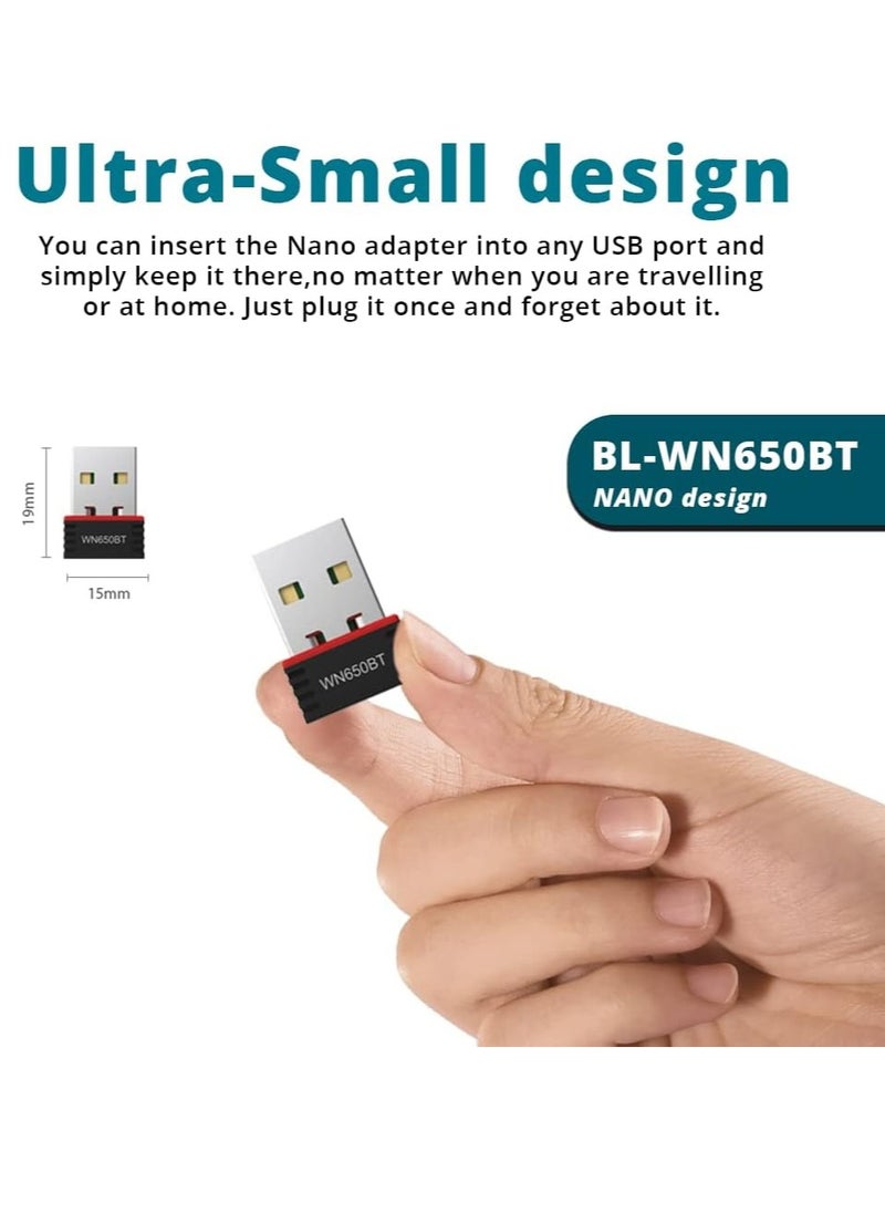 LB-LINK LB-LINK WN650BT AC650 Dual band Bluetooth 4.2 USB Adapter Wifi + Bluetooth 4.2 Lb-link 300mbps adapter  - Image 4
