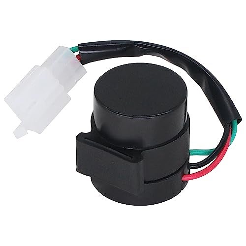 amavoler Signal Flasher 3 Pins Round Turn Signal Flasher Relay Blinker Black Aftermarket Parts Fit for GY6 50250cc Scooters Moped ATV Pit Dirt Bike Motorcycles - Image 1