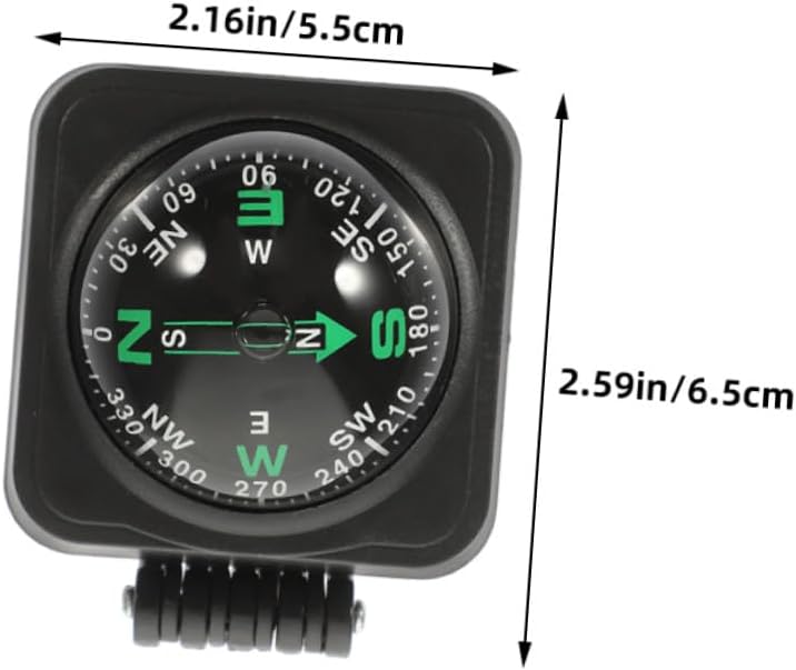 3Pcs Adjustable Car Dashboard Compass Ball High Precision Navigation Tool For Vehicle Boat Motorcycle - Image 3