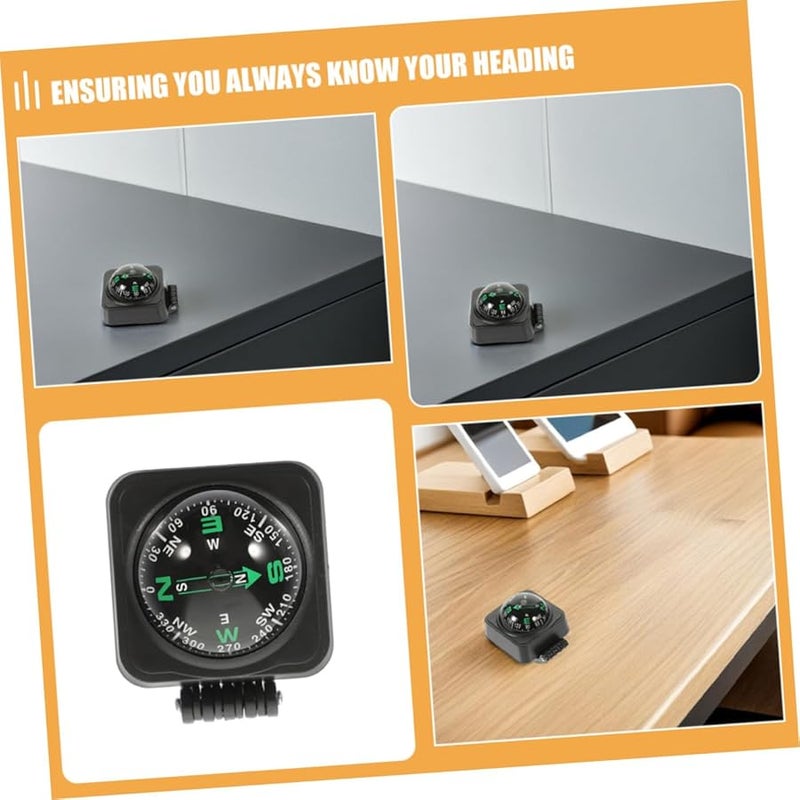 3Pcs Adjustable Car Dashboard Compass Ball High Precision Navigation Tool For Vehicle Boat Motorcycle - Image 4