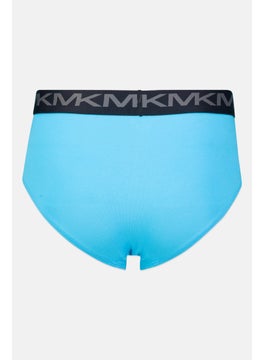Michael Kors Men 3 Pc Brand Logo Briefs, Navy Blue  - Image 4