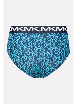 Michael Kors Men 3 Pc Brand Logo Briefs, Navy Blue  - Image 3