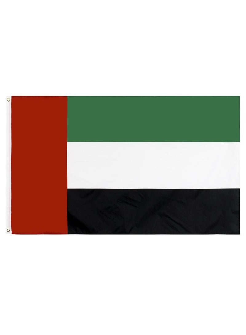 Boxwoods UAE Plain Weave Flag 2 x 5 Meter For National Day Decoration