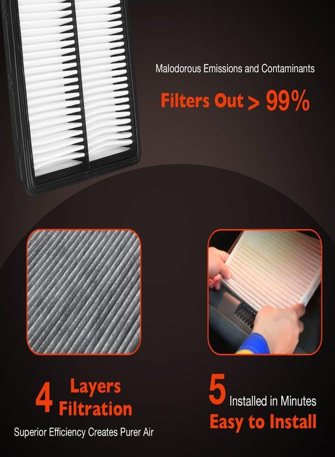 ATRACYPART طقم فلتر هواء المحرك والمقصورة لسيارة هيونداي باليسيد (2020-2024) - بديل للأرقام 97133S8000 / S8C79-AC000 / 28113A9100 / WP10080 - Image 2