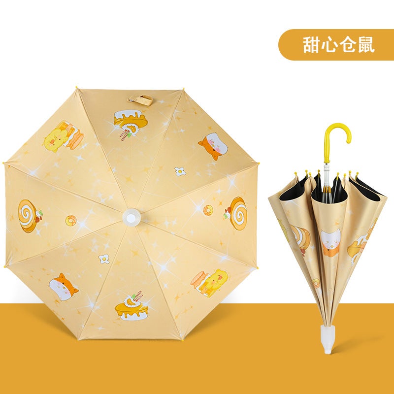21-Inch Kids Safety Manual Umbrella Sweetheart Hamster 