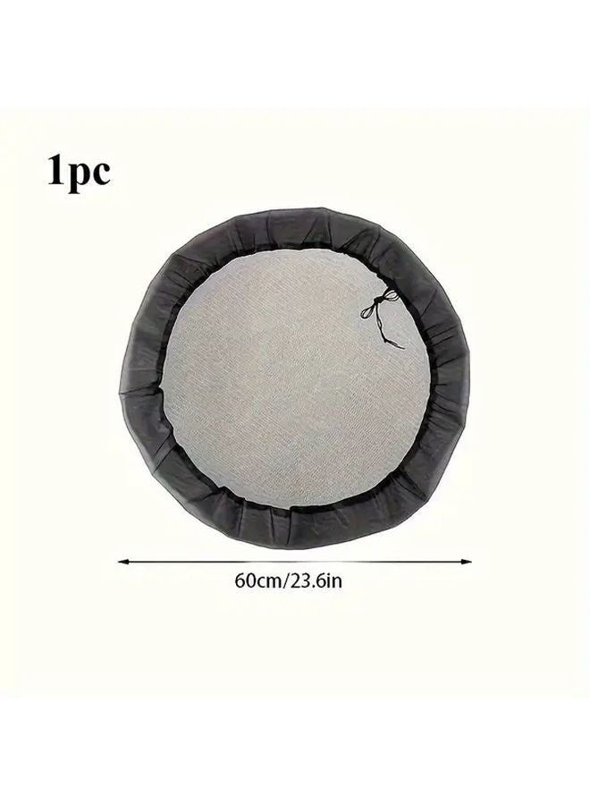 غطاء شبكي قابل للتعديل لبراميل المطر قطر 60 سم مع غطاء متين برباط - Image 4