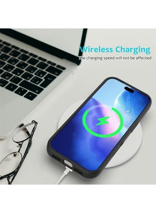 جراب واقٍ من السيليكون السائل متوافق مع iPhone 17 Pro Max مقاس 6.9 بوصة، غطاء خلفي رفيع غير لامع، ملمس ناعم كالحرير، تصميم مقاوم للصدمات، مضاد لبصمات الأصابع مع بطانة من الألياف الدقيقة - Image 4