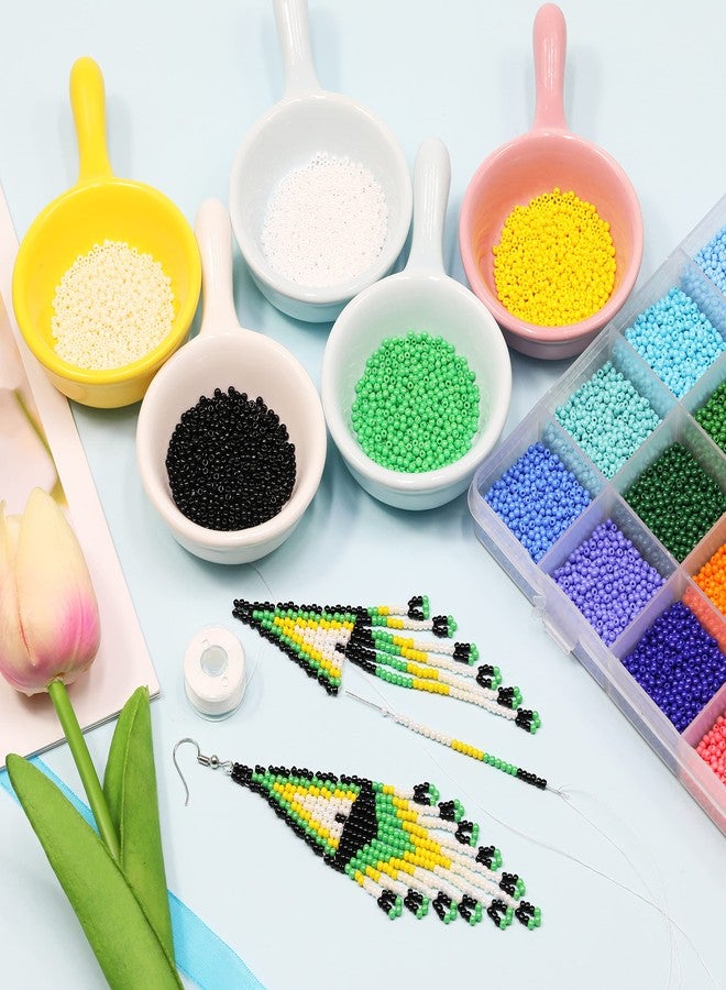 BALABEAD (2mm, Matt Opaque - 24 Colors Mixed) - Size Almost Uniform Glass Seed Beads About 24000pcs Opaque Matte Colours Seed Beads 12/0 Glass Craft Beads 2mm Seed Beads for Jewellery Making, Hole ... - Image 4
