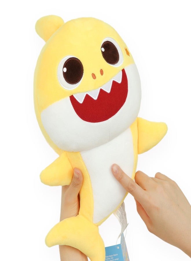 Pinkfong Baby Shark Singing Plush Toy - Official Musical Stuffed Animal, Plays Baby Shark Song (Doo Doo), Soft Interactive Plush for Toddlers Ages 1-3 (18 Months and Up), 13 Inch - Image 2