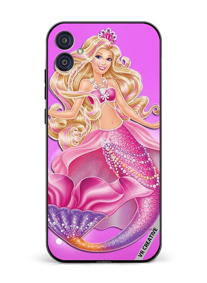 VR CREATIVE Protective Case Cover For Samsung Galaxy M04/F04 Mermaid Barbie Design Multicolour - Image 1