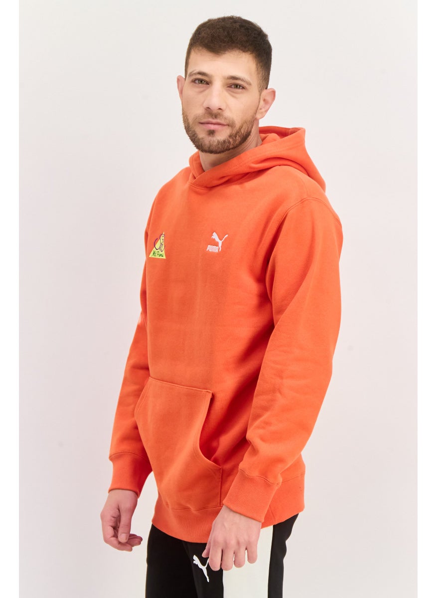 PUMA Men Sportswear Fit Outdoor Hoodies, Dark Papaya  - Image 2