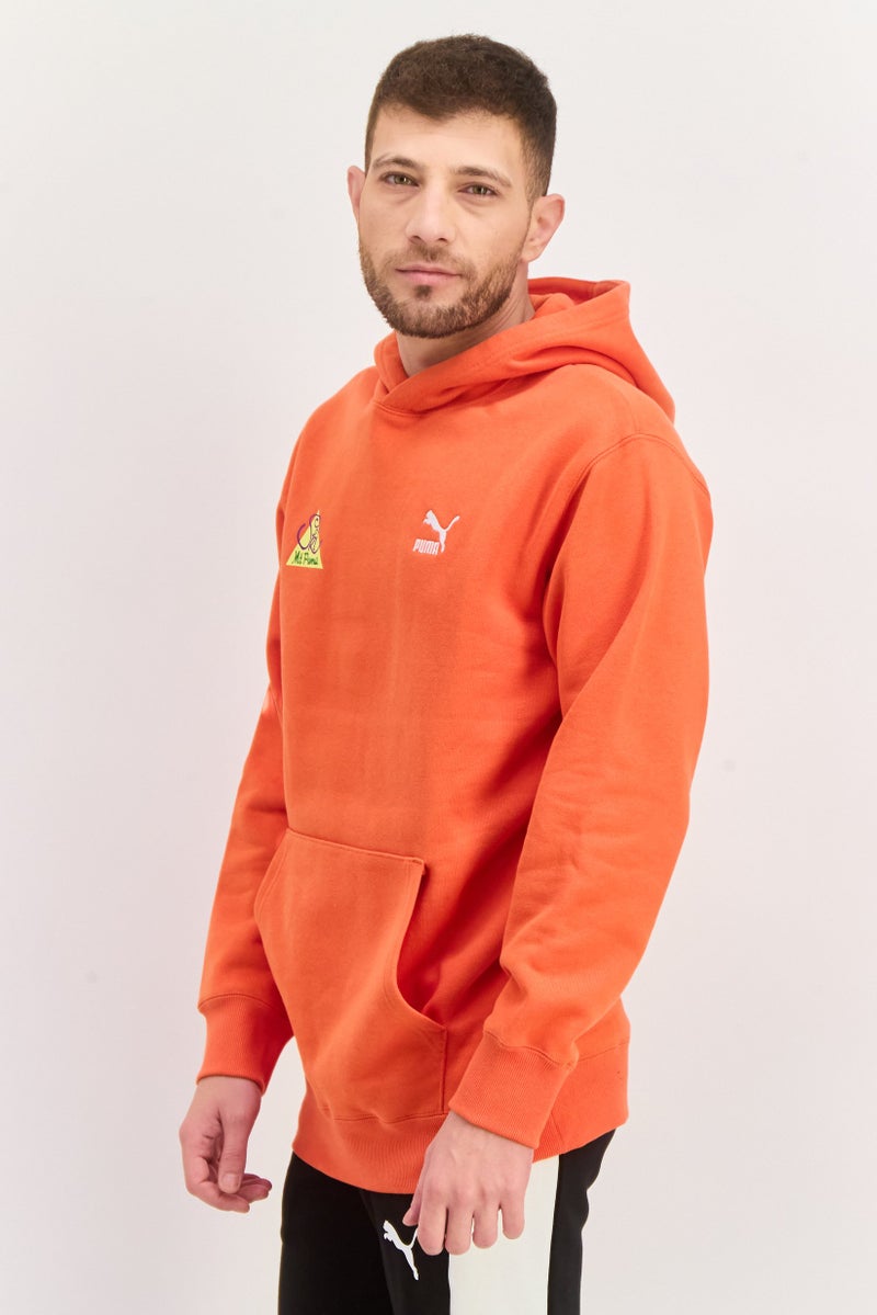 PUMA Men Sportswear Fit Outdoor Hoodies, Dark Papaya - Image 2