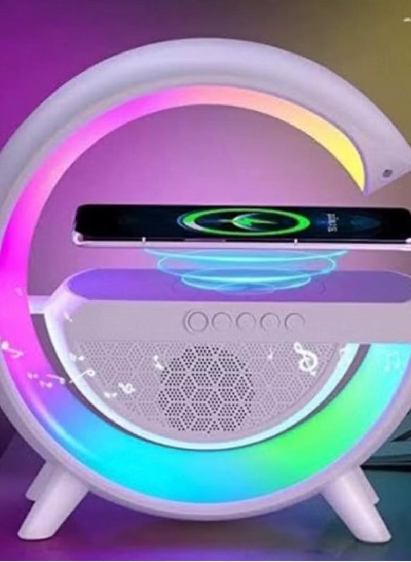 Bluetooth speaker with wireless charging, LED night light and radio - Image 3