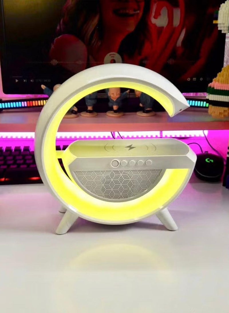 Bluetooth speaker with wireless charging, LED night light and radio - Image 4