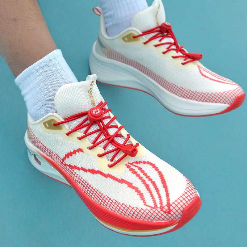 RJ-Sport رباط أحذية RJ-Sport بدون ربط - عبوة 2 حزمة - أربطة أحذية للأطفال والبالغين (أسود وأحمر) - Image 5