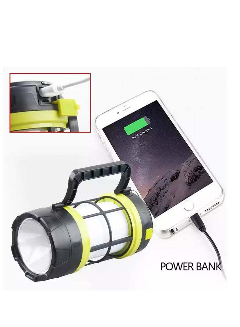 Portable Solar Led Camping Lights USB Rechargeable Flashlight Searchlight Emergency Torch 7 Modes Super Bright Camping Lantern - Image 3