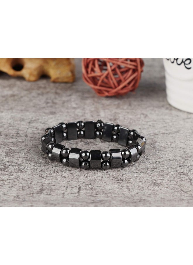 Thunaraz 4Pcs Hematite Bracelet For Men Women Bangle Bracelet Magnetic Tiger Eye Bracelets  - Image 5
