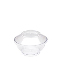 Restaurantware Restaurantware-6 Ounce Deli Cups, 100 Round Plastic Cups With Lids - Lids Included, Large Size, Clear Plastic Plastic Fruit Cups, Disposable, Sturdy, For Snacks And Appetizers  - Image 1