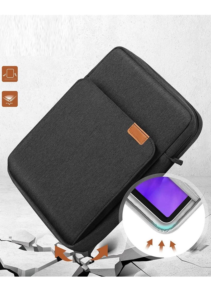 Captaintech Laptop Shoulder Bag Water Resistant Carrying Case Grey Compatible with 13.3 inch Laptop - Image 5