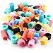 Frienda 50 Pcs Pool Noodles Bits Multicolor Craft Small Size Versatile Mixed Floating Pool Noodles Foam Rope Tube for Play or DIY Craft Multipurpose 118236 DiaRegular Colors - Image 2