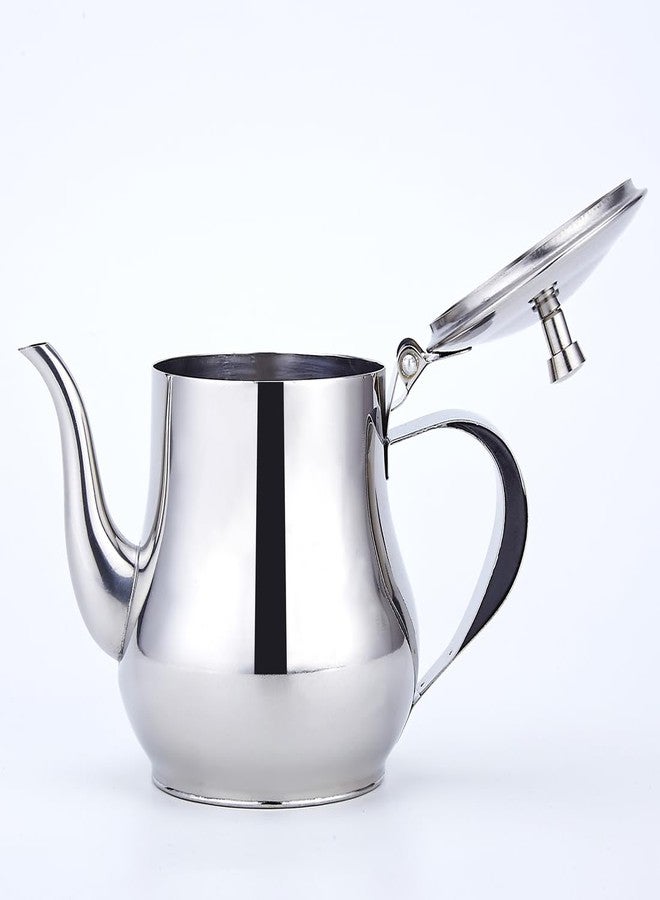SANQIAHOME إبريق شاي صغير من الفولاذ المقاوم للصدأ من سانكيا هوم، سعة 360 مل (13 أونصة). - Image 5