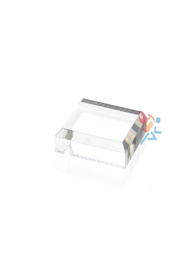OnFireGuy Acrylic Display Stand Block Base with Beveled Edge, 3 Pack (1/2” H x 3” W x 3” D) - Image 1