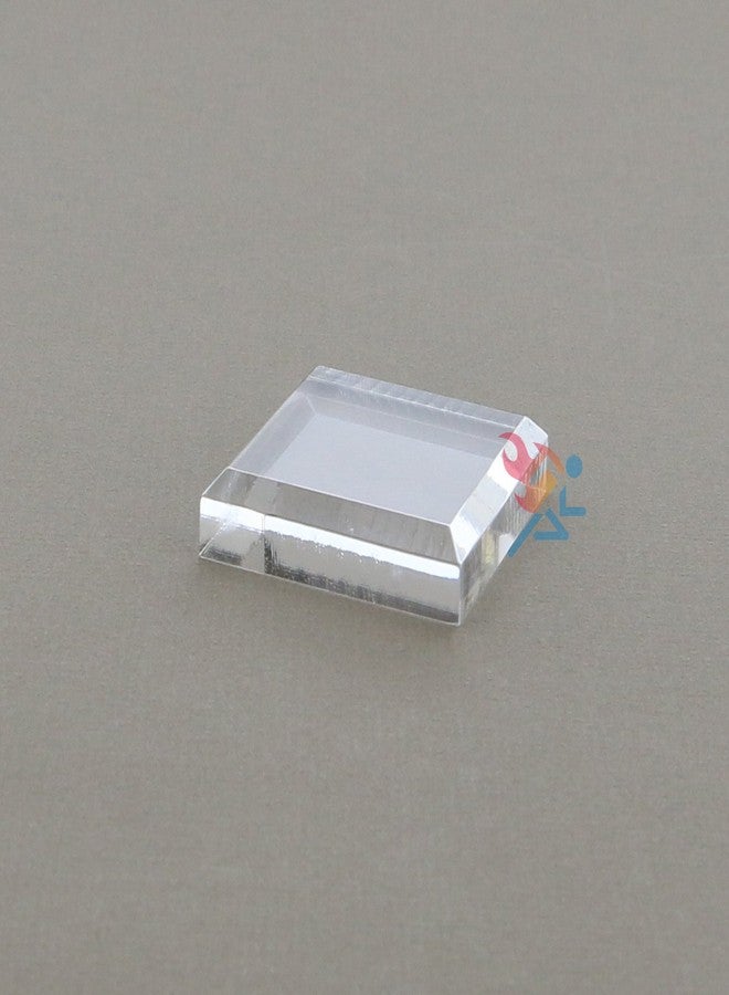 OnFireGuy Acrylic Display Stand Block Base with Beveled Edge, 3 Pack (1/2” H x 3” W x 3” D) - Image 2